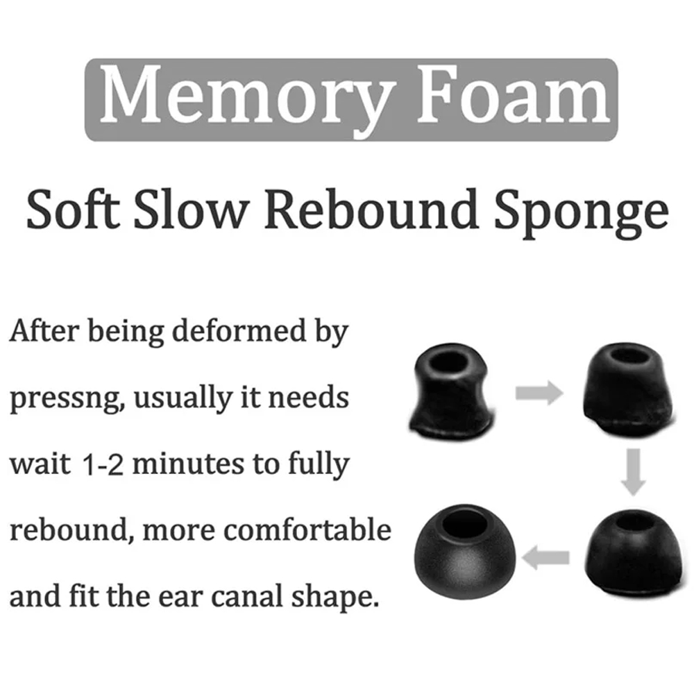 أطراف سماعات أذن من الفوم المر - مراجعة Earphone Foam Tip وسعره