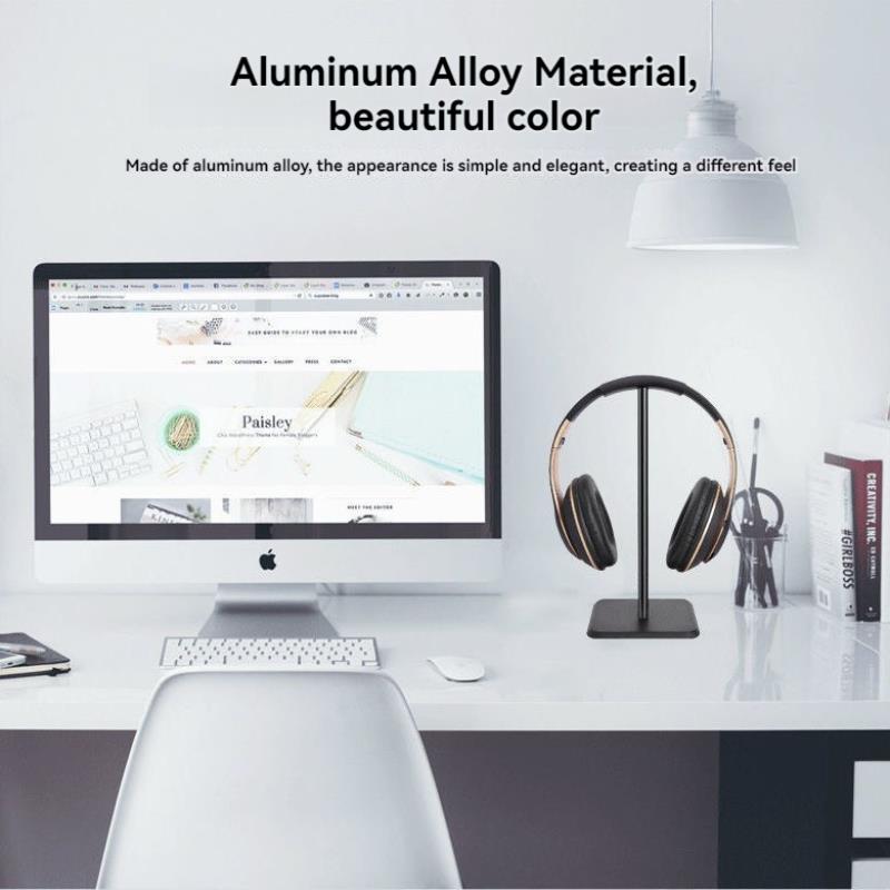 البلاستيك سطح المكتب سماعة حام - مراجعة Headphone Stand Desk وسعره