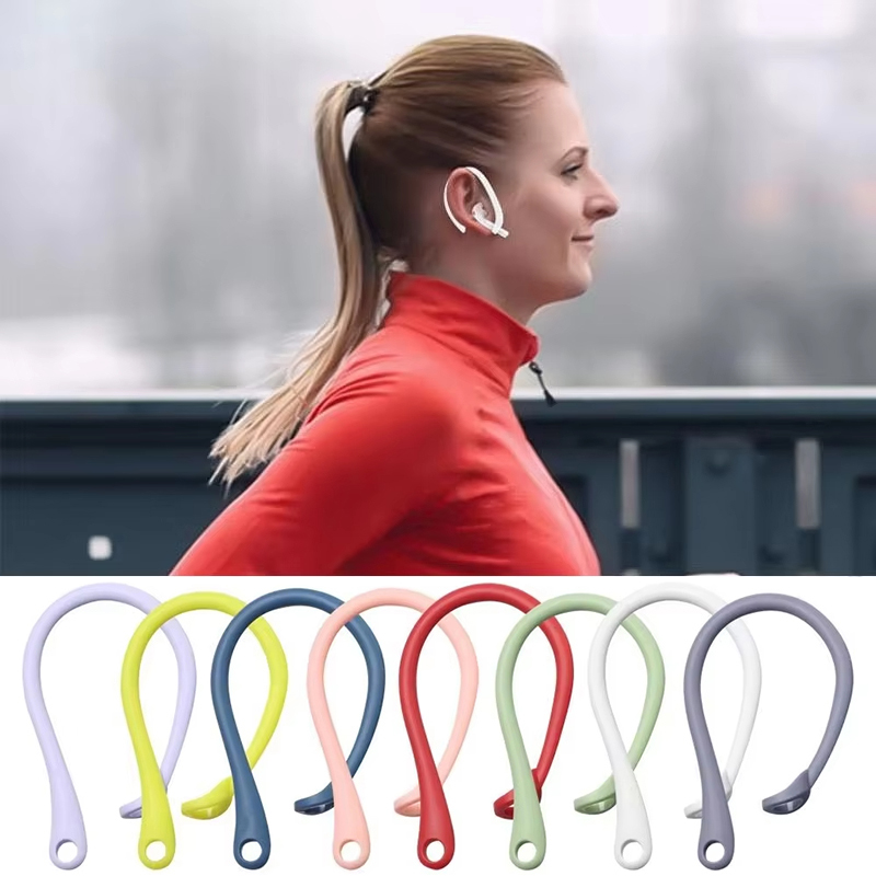1 زوج سيليكون مكافحة خسر سيليك - مراجعة Sports Earphone Hook وسعره