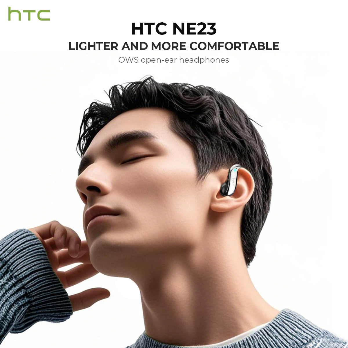 سماعات بلوتوث مفتوحة الأذن HTC - مراجعة Earbuds Charging Case وسعره