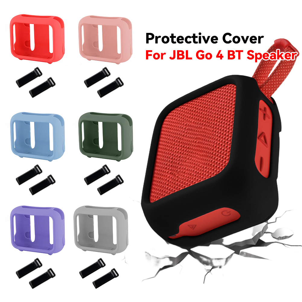 غطاء حماية من السيليكون مع حزا - مراجعة Jbl Speaker Go 4 وسعره