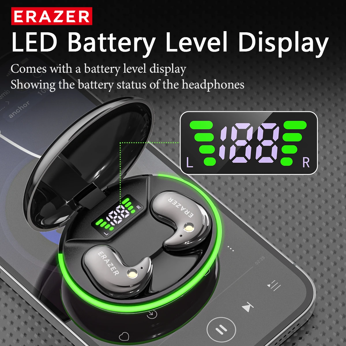 سماعات أذن بلوتوث EARZER XF58  - مراجعة Earbuds Charging Case وسعره
