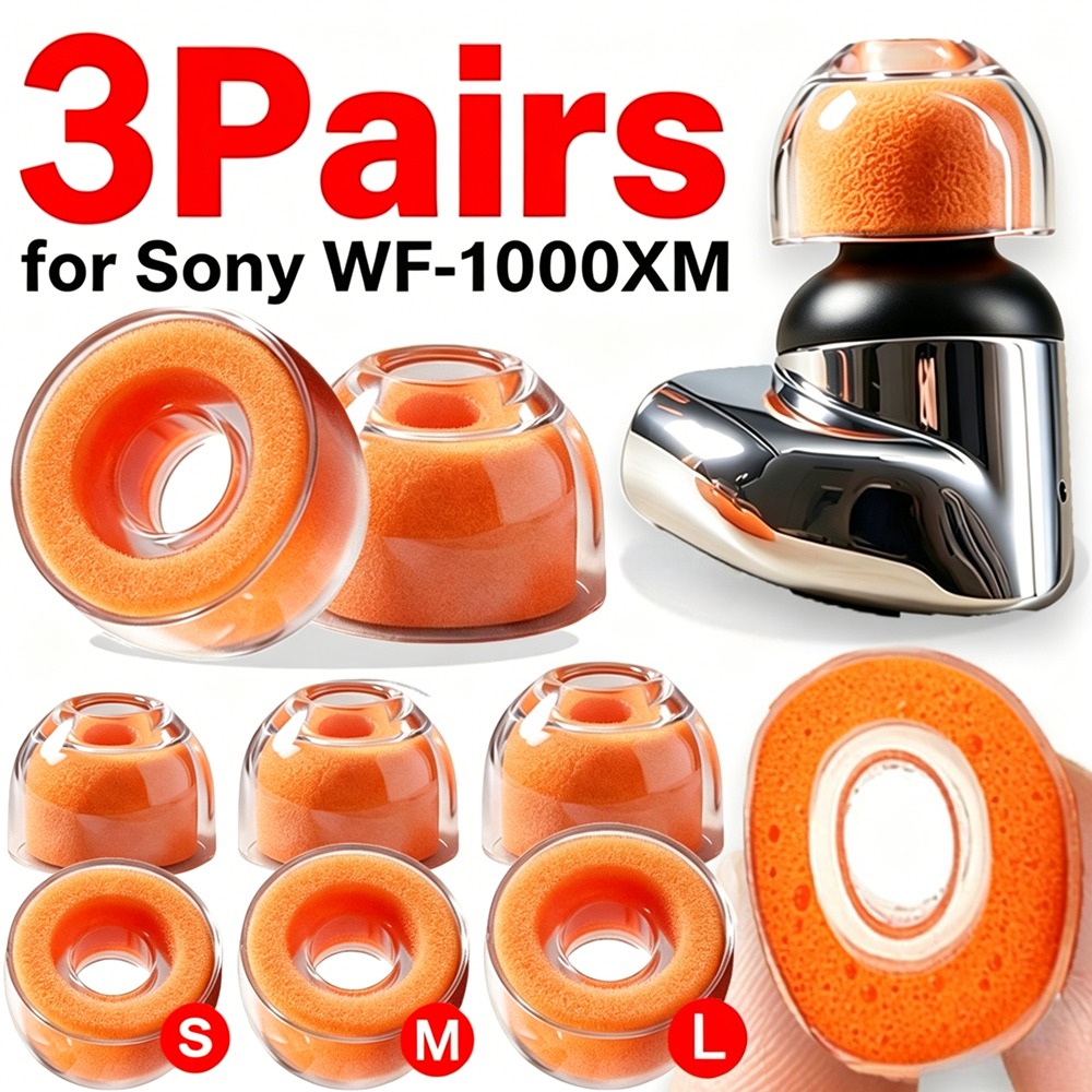 1-3 أزواج من سدادات الأذن المص - مراجعة Earphone Foam Tip وسعره